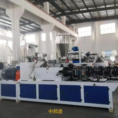 China Conical PIPE PVC Screw Extrusion Machinery For Making PVC Raw Material for sale