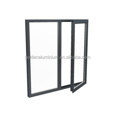 China Modern High Quality Aluminum Alloy Double Glazed Frame Casement Windows for sale