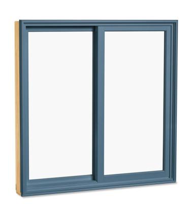 China Custom Waterproof Sound Insulation Double Glass Aluminum Windows for sale