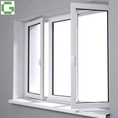 China Magnetic Aluminum Screen Frame Custom Colors And Double Size Casement Glass Window for sale