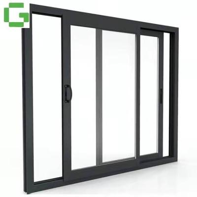 China Modern Design Modern White Double Glazed Aluminum Sliding Door for sale