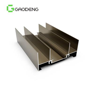 China door & China Brand Window Brand V-slot Profile 6063-T5 Extrusion Profile Gold Aluminum Material Factory for sale