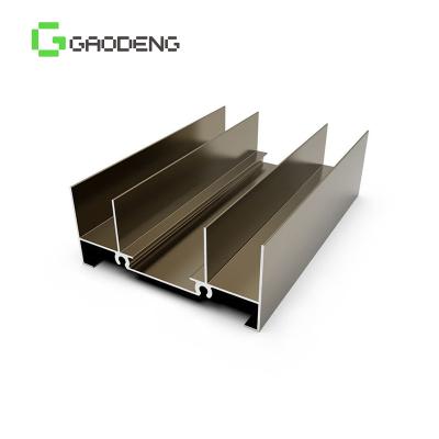 China door & China Brand Window Brand V-slot Profile 6063-T5 Extrusion Profile Gold Aluminum Material Factory for sale