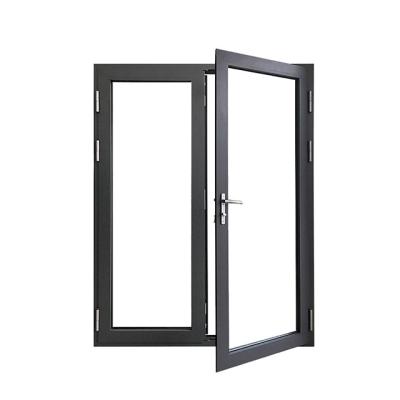 China New Design Morden Factory Price High Quality Windproof Double Glazed Aluminum Doors Swing Casement Door for sale