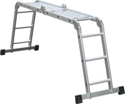 China Interior Folding Ladders Wide Step Telescopic Aluminum Ladder for sale