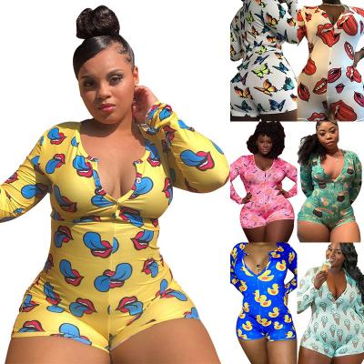 China New promotion jumpsuit fashion QUICK DRY polyester plus size jumpsuit women lingerie custom short one piece jumpsuits 2020 for sale