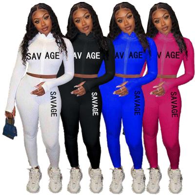 China 2021 new arrivals wholesale price QUICK DRY kint loose pure color 2 piece sweat suit drop women's sets for sale