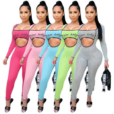 China QUICK DRY No Minimum Fashion Mono Polyester Plus Size Rompers Jumpsuit Workout One Piece Jumpsuit Top for sale