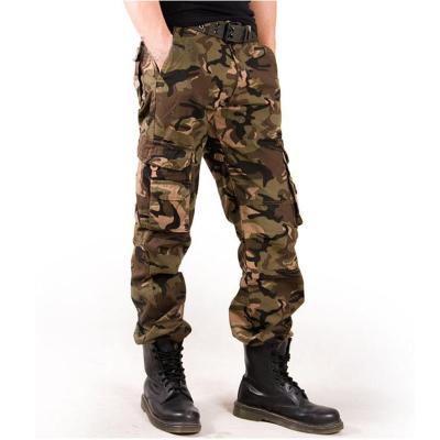 China Anti-Wrinkle New Arrival Pantalones Fashion Polyester Newspaper Camouflage Casual Green Cargo Pants For Men for sale