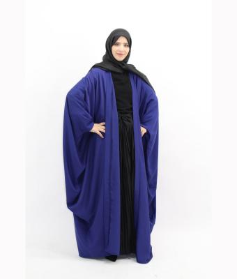 China Plus Size Hot Selling Comfortable Women's Muslim Female Fashion Feel And Comfortable Bat Sleeve Long Striped Casual Long Skirt for sale