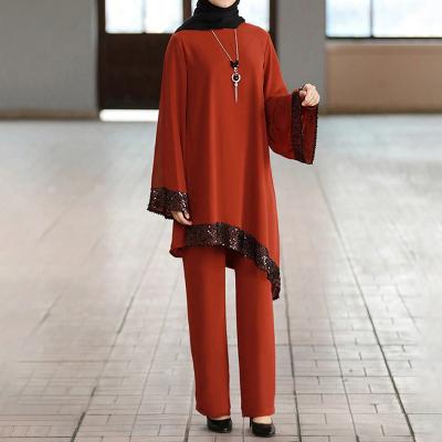 China Comfortable Custom Made Crepe Long Dress Women Abaya Material Feel Ploral Clothing For Islamic Female for sale