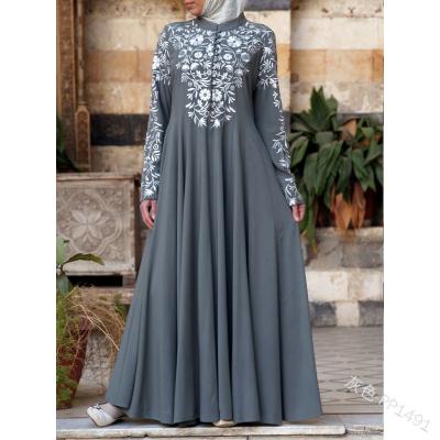 China Comfortable Feeling New Fashion Embroidered High Fashion Clothing Indian Clothing Long Chiffon Muslim Dress Ethnic For Women for sale