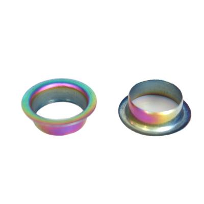 China Clothing Accessories Fashion Rainbow Colors Metal Fastener Supplies Grommets Curtain Grommets For Clothing Shoe for sale