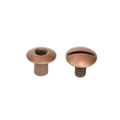 China Metal Newcomer Screw Backless Screw Posts Belt Spike Solid Fastener for sale