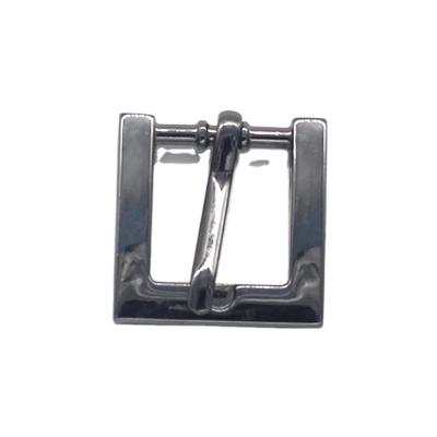 China Customized Hot Sale 16mm Zinc Alloy Single Prong Square Buckles Solid Belt Buckle for sale