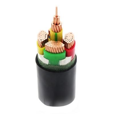 China Trans Al Alloy , Cu conductor pvc / power xlpe 4x4mm2 low voltagel power cable for sale