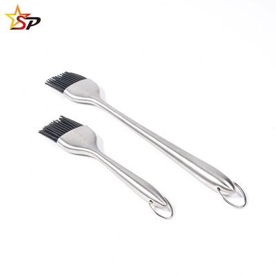 China Sustainable HOT Sale Basting Brush Food Grade Eco-friendly Hot Sale Stainless Steel BBQ Brush for sale