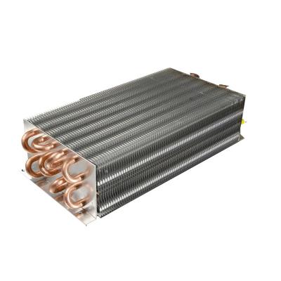 China Finned tube coil for IQF freezer air conditioner l-type refrigeration finned copper evaporator for sale