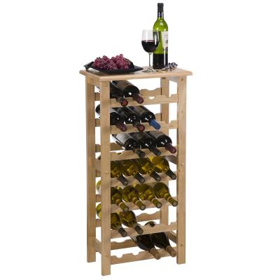 China Storage Shop Floor Standing Wine Rack Wood Solid Hardwood Craftsmanship for sale