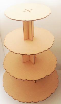 China High end MDF Display Stands , Wood Cupcake Stand used in Retail store for sale