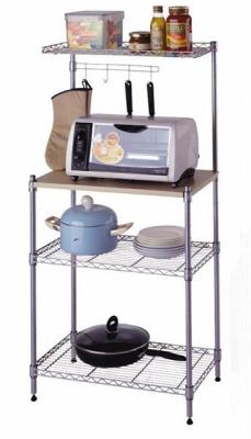 China Grocery Store White Metal Display Racks / Wire Mesh Display Stand Replaced Hooks And Hangers for sale