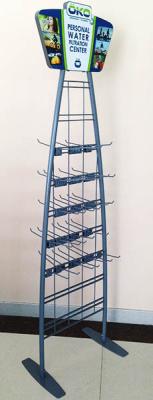 China 5 - Tier Hat Metal Display Racks Stands For Supermarlet , Metal Clothing Rack for sale