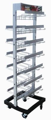 Chine Magasin de détail de fil en métal de support bilatéral de rayonnage modulaire avec les crochets multiples à vendre