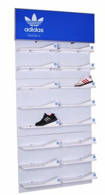 China Customized Knock-down And Movable Wood Shoes Display Rack For Retail Store for sale