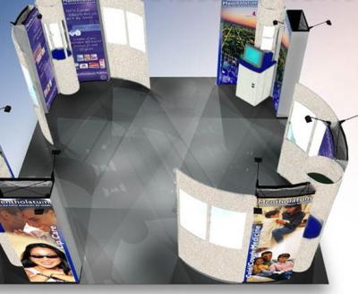 China Custom  Retail Floor Standing with Digital Signage / Metal Shelves for sale