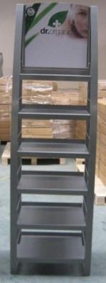 China Metal Drug Cosmetic Display Racks PVC Foam Powder Coating Surface for sale