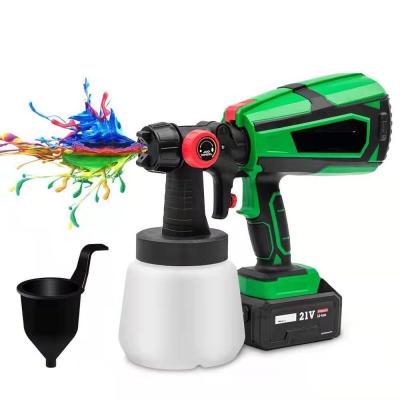 China Cordless Paint Spray Gun Tool Rechargeable Battery Powered Home Paint Sprayer for sale