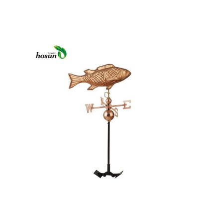 China Popular China Fish Style Polish Finish Copper Weathervanes for sale