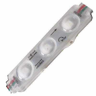 China CE ROHS Led Modules RGB SMD Full Color 5050 Ultrasonic Drive IC Waterproof IP68 Led Module Light 68*18mm for sale