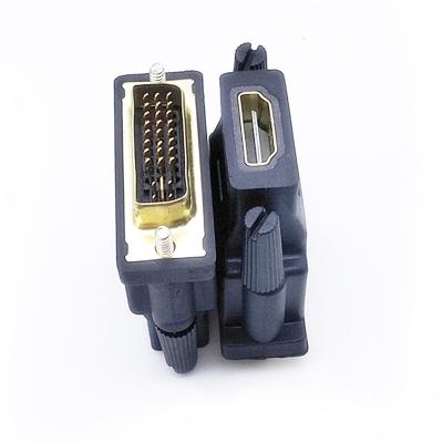 China LAPTOP HD Converter Adapter DVI-D Link 24+5 Pin Gold Plated DVI Male To Dual To HD 15 Female For HDTV TV for sale