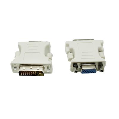 China Computer DVI-D to VGA Adapter DVI 24+1 PIN Male to VGA 15 PIN Female Adapter Converter for sale