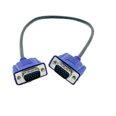 China Computer VGA Cable Male To Male Braided Shield High Premium HDTV VGA Computer TV Display Signal Cable 0.5m for sale