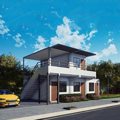 China Modern two storey china prefab living container house well designed luxury for sale