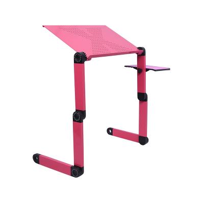 China New Arrival Pink Aluminum Laptop Floor Stand (Height) Adjustable Adjustable Laptop Stand Holder for sale