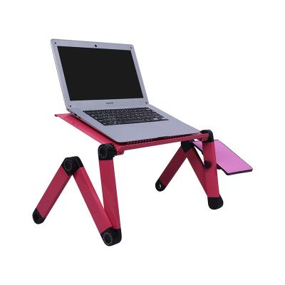 China Promotion Large Adjustable Portable Laptop Stand Aluminum Laptop Stand Holder (Size) For Laptop Pink Color for sale