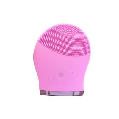 China Deep Cleansing Electric Deep Cleansing Facial Cleansing Brush Silicone Vibration Face Cleanser Brush Skin Scrubber for sale