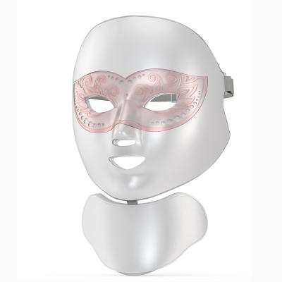 China Pigment Removal 7 Colored Photon Voice Activated Led Agning Mask PDT Wireless Anti Facial Silicone Beauty Therapy Face Led Mask for sale