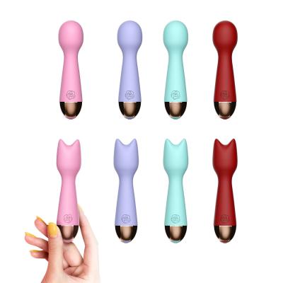 China 100% OEM ODM 2021 Cute Portable Waterproof Kawaii Wireless Rechargeable Mini Av Vibrator Wand New Products for sale