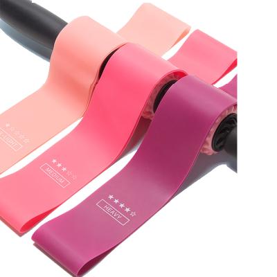 China Wholesale Durable Fitness Exercise Gum Gym Strength Training Resistance Bands Rubber Fitness Mini Bands Workout Pilates Sports Equipment for sale