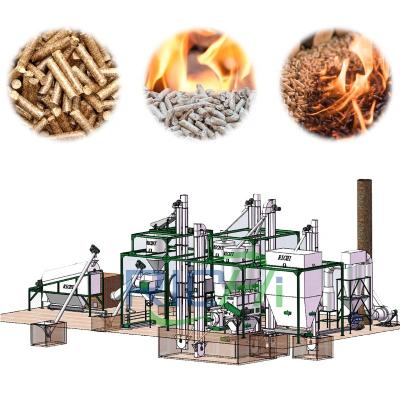 China Complete Power Plant 1-2T/H Sawdust Pellet Production Line For Sale for sale