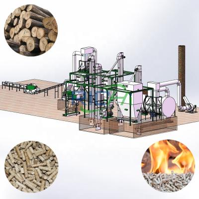 China Make Wood Pellets RICHI Built The Complete Wood Sawdust Pellet Production Line In Indonesia for sale