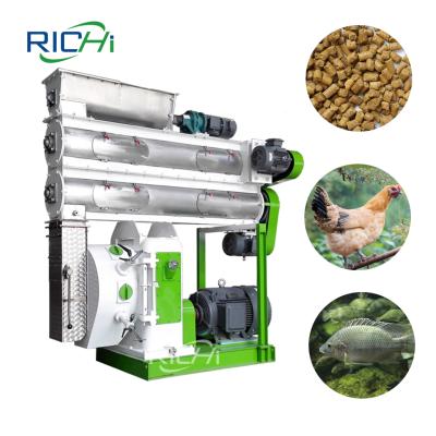 China Make Animal Feed China Grain Soybean Maize Livestock Poultry Animal Feed Extruder Machine for sale