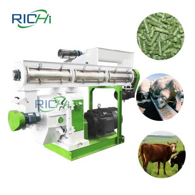 China Make animal feed with Afalfa etc animal feed pellet machine. RICHI High Capacity 1-10T/H Straw Grass Hemp Hay Alfalfa Grass For Sale for sale