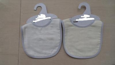 China 70% Bamboo 30% cotton customized logo design super soft muslin baby bibs for sale