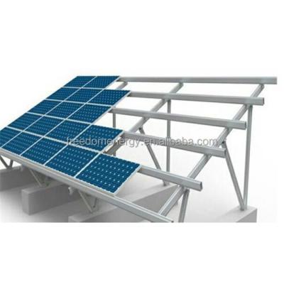 China Normal specification AL and stainless steel solar panel structure, 10KW ground mounting solar panel bracket for sale