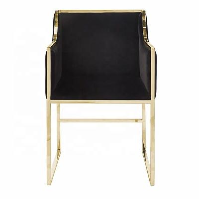 China Wholesale New Luxury Modern Popular US Design Elegant Gold Banquet Armchair W01 for sale